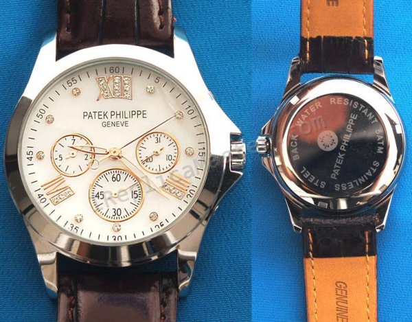 Patek Philippe Calatrava Datograph, Mother of Perl Dial Replica Watch - Click Image to Close