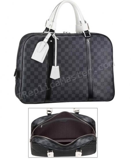 Replica Damier Louis Vuitton Sac à main noir N51195 Réplique - Cliquez sur l'image pour la fermer