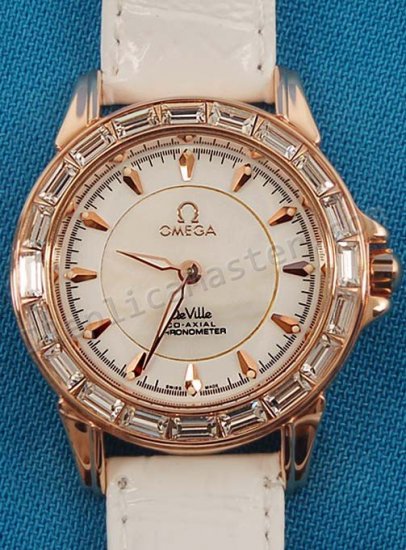 Omega De Ville Co-Axial Watch Diamonds Réplique Montre - Cliquez sur l'image pour la fermer