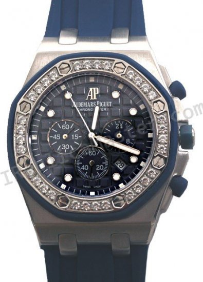 Audemars Piguet Royal Oak Offshore Alinghi Chronograph Diamonds Replica Watch - Click Image to Close