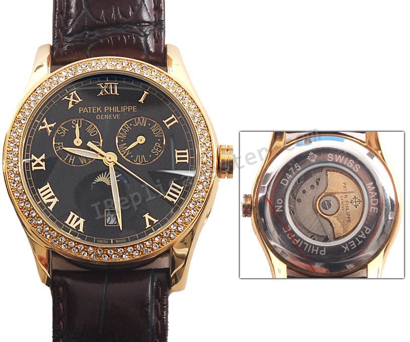 Patek Philippe Calatrava Calendário Diamonds  Clique na imagem para fechar
