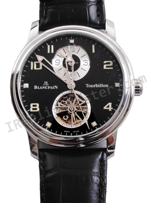 Blancpain Leman Tourbillon GMT Replica Watch - Click Image to Close