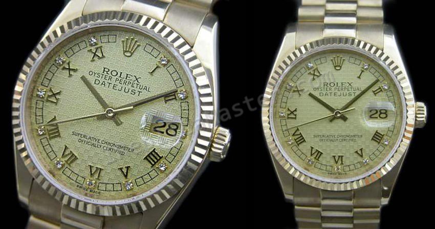 Rolex Oyster Perpetual Datejust Schweizer Replik Uhr - zum Schließen ins Bild klicken