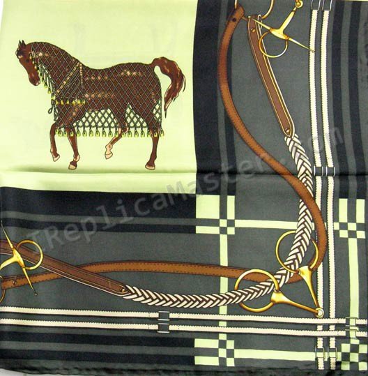 Hermes Carre 70 In Vintage Silk Scarf Replica