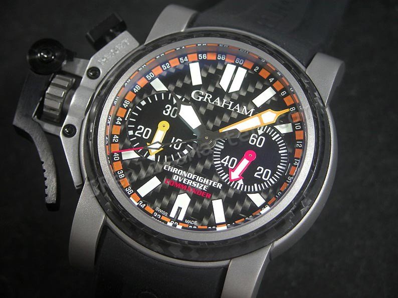 Oversize Diver Graham 100T Chronofighter Schweizer Replik Uhr - zum Schließen ins Bild klicken