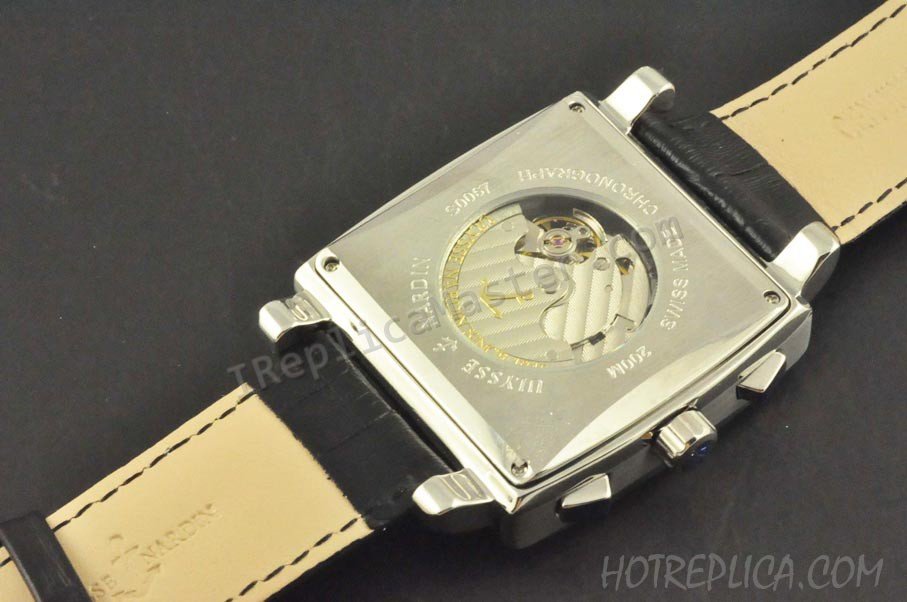 Ulysse Nardin Quadrato Dual Time GMT Watch Datograph Réplique Montre - Cliquez sur l'image pour la fermer