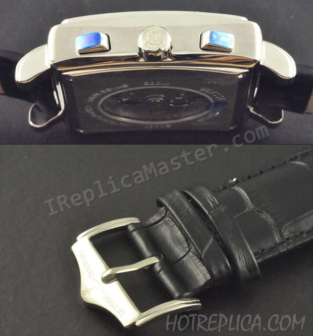 Ulysse Nardin Quadrato Dual Time GMT Datograph Replica Watch - Click Image to Close